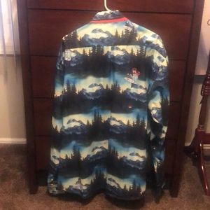 RARE BOB ROSS BUTTON UP RSVLTS 3XL LONG SLEEVE